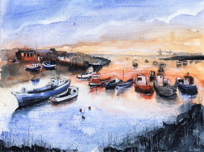 fishing_village___watercolor___original_for_sale_by_nicolasjolly-d6d9y47